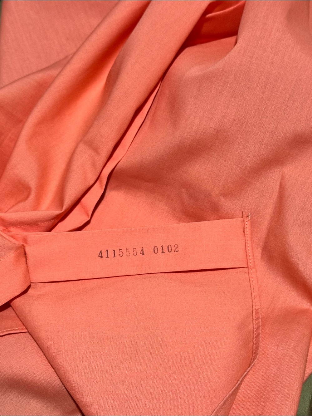 jf j.ferrar Men's Coral-Orange Long Sleeve Dress Shirt - Picture 5 of 5
